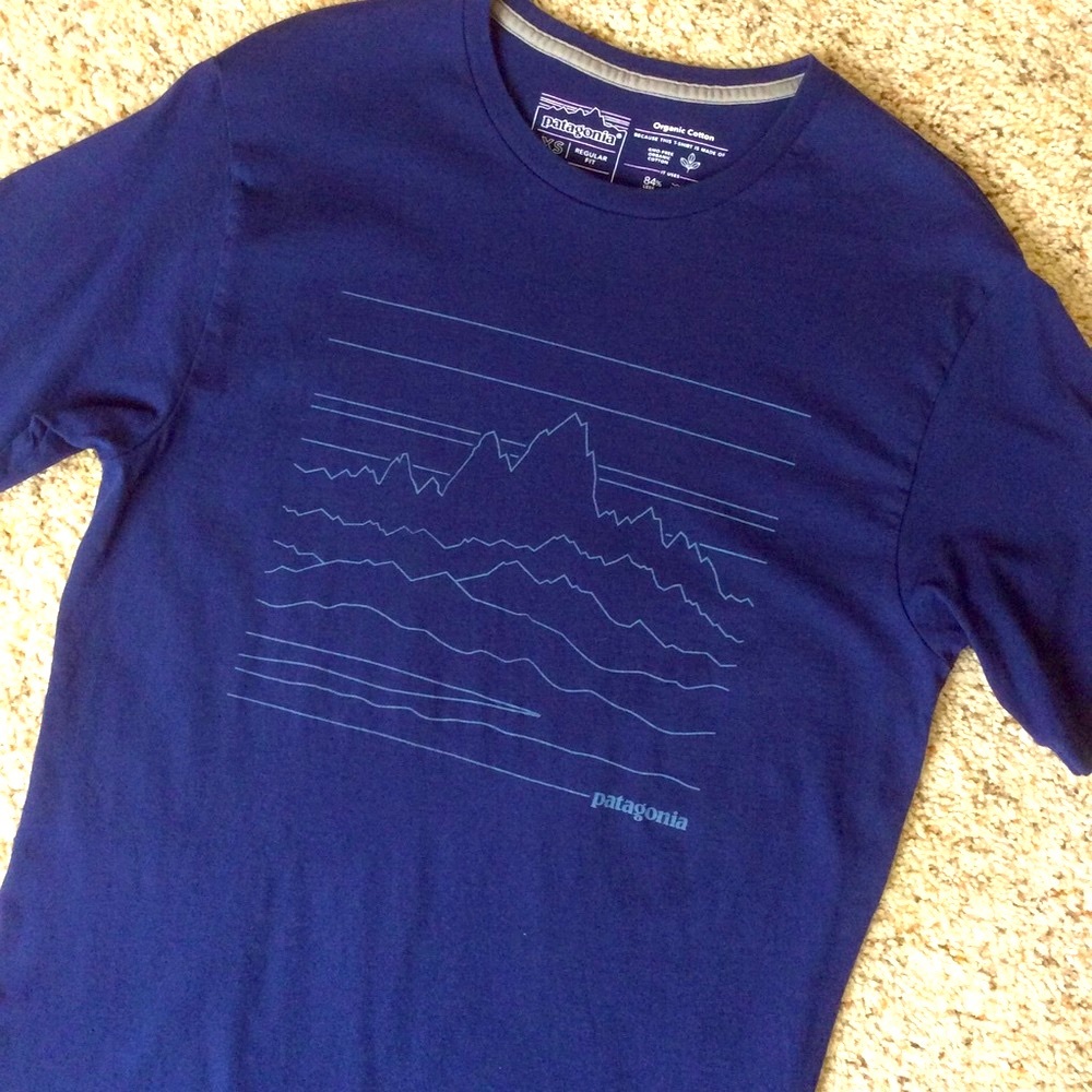 Patagonia Fitz Roy Organic Cotton T-Shirt Men’s Gorpcore Outdoor Activewear XS